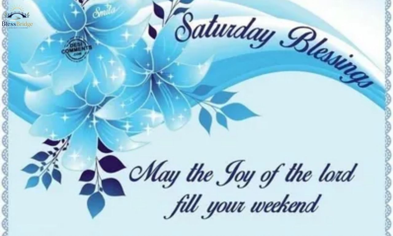 Beautiful Saturday Night Blessings prayer message with peaceful evening background